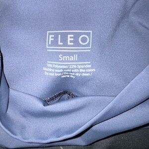 Fleo Small Activewear leggings- Steel Blue